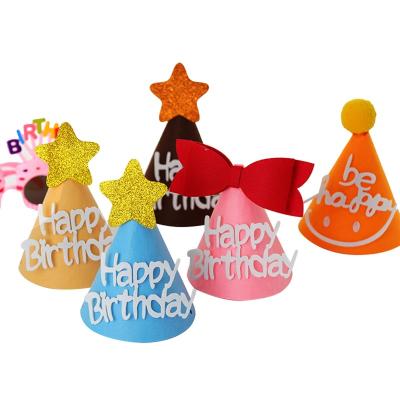 China Christmas Decorations Factory Wholesale Price Children's Birthday Party Decorative Felt Hats for sale