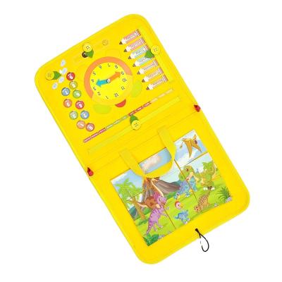 China Toy Busy Board Book Educational Toddler Kids Montessori Educational Toys Busy Board Felt Foldable Sensory Autism Learning Board for sale