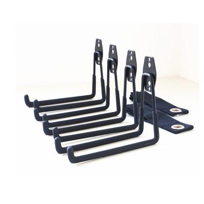 China Heavy Duty Iron Double Utility Garage Hooks Steel Garage Storage Hooks for sale