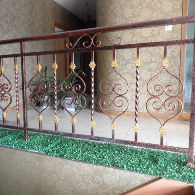 China Easily Assembled Customize Outdoor Iron Stair Railings for sale