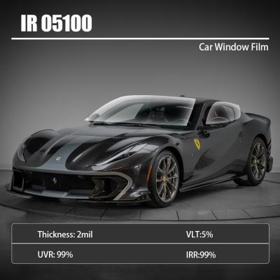 China IR 05100 Nano Ceramic Tint Car Window Film For Automotive Glass Solar Protection for sale