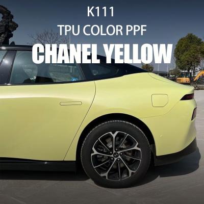 China K111 Yellow TPU Car Color Protection Film Car Foil Wrap 8.0 Mil for sale