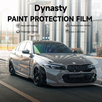 China Dynasty 1.52*15m Vinyl Car Wrap Protection Film Self Healing Clear Wrap for sale