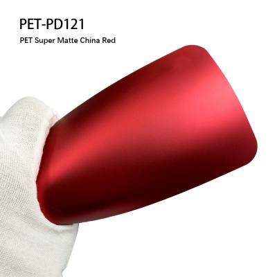 China PET-PD121 PET Matte China Red Color Changing Wrap Film for Car for sale