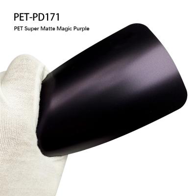 Chine PET-PD171 PET Matte Peinture magique violette Film de protection anti rayures Autocollant à vendre