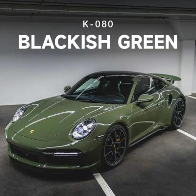 China Película de protección de pintura TPU de color verde oscuro Vinyl completo Revestimiento para automóviles 7.5mil K-080 en venta