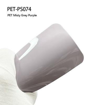 China PET-PS074 PET Misty Grey Purple Vinyl Wrap Custom Color 1.52*18m /1roll for sale