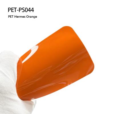 China PET-PS044 PET Orange Cast Vinyl Car Wrap 1.52 X 18m/Roll for sale