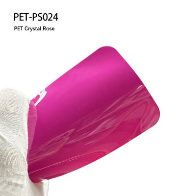 China PET-PS024 PET Crystal Rose Gloss Car Wrap Film Abrasion Resistant for sale