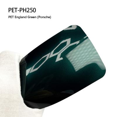 China PET-PH250 PET Inglaterra Green Auto Body Sticker Auto-curación Protectora y elegante en venta