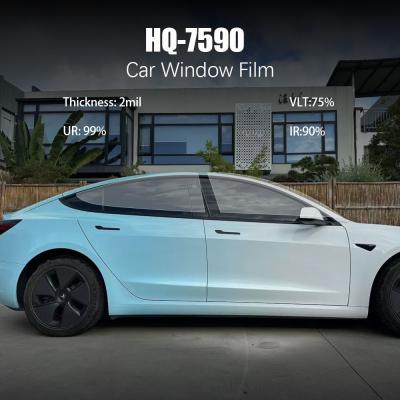 China HQ-7590 Auto Window Tint Film 2.0 Mil Met 90% IR En 99% UR Te koop