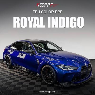 China Royal indigo TPU Car Color Film Self Healing PPF Wrap 7.5mil K-022 for sale