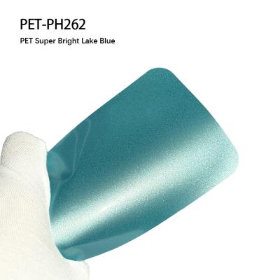 China PET-PH262 PET Super Bright Lake Blue Pvc Protection Film For Car for sale