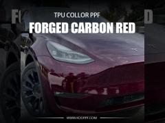 K084 Forged Carbon Red Color Paint Protection Film