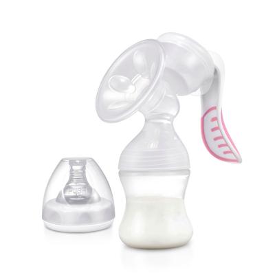 China Free Adjustable Pumping Pace and BPA Pressure Reduce Swell Manual Mechanical Breast Pump for sale