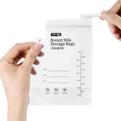 China BPA Free Double Layer Baby Breastmilk Storage Disposable Freezer Bag for sale