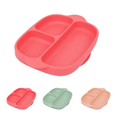 China Custom Multifunctional Children's Silicone Baby Suction Dishes for sale