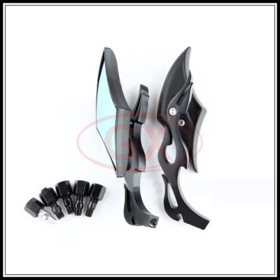 China Motorcycle Decoration Mirror Motocross Universal Dide Mirror Back View Mirror Rhombus for sale