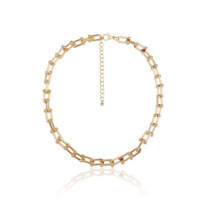 China European and American fashion personality style new chain stainless steel classic thick necklace for sale