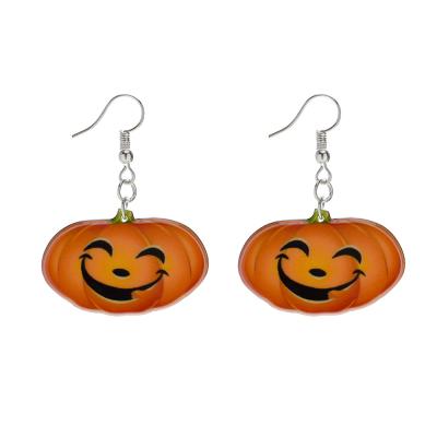 China New Creative Funny Vintage Halloween Pumpkin Ghost Earrings Cartoon Witch Skull Earrings Fun Earrings for sale