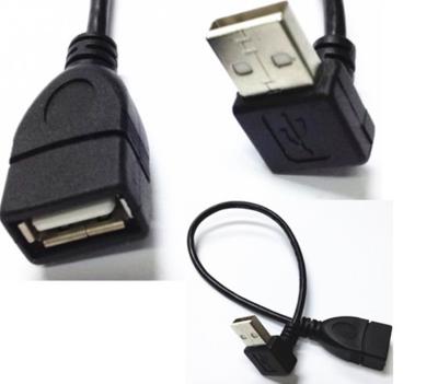 China USB A female to USB A Male Down angle adapter cable for sale