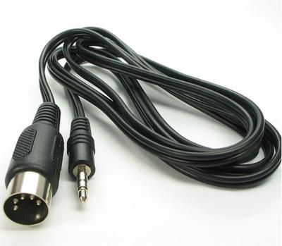 China 2M 5 Pin Din MIDI Plug To 3.5mm Jack Stereo Plug Audio Cable for sale