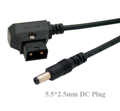 China 1M D-Tap Male to DC 5.5x2.5mm Cable for DSLR Rig Power V-Mount Anton Battery for sale