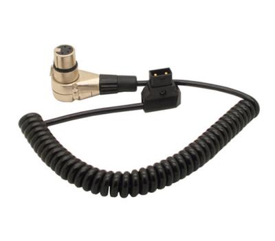 China PU Coiled D-Tap male to XLR 4Pin female cable for sale