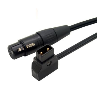 China 1.5M D-Tap Dap 2Pin Male to XLR 4pin femlae Cable for DSLR Rig Power V-Mount Anton for sale