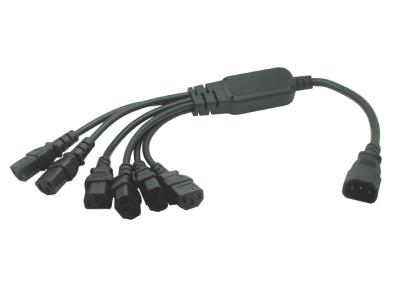 China IEC 320 C14 to 6x C13 Power Cord 50CM for sale