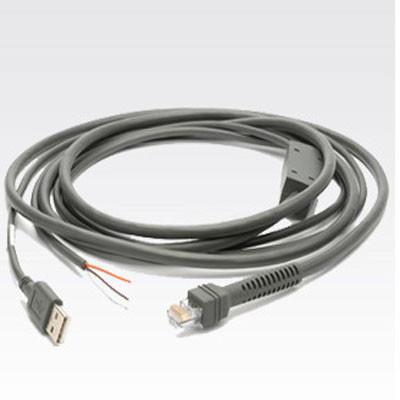 China CAB-U06-S09EAR 9ft Straight USB to RJ50 10P10C Cable for Symbol scanner series for sale