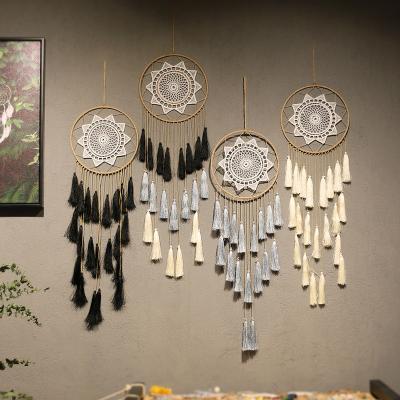 China New INS Wind Wall Decoration Tassel Dreamy Handmade Eco-friendly Material Catcher Home Wall Decoration for sale