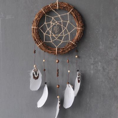 China Elegant. .feather European and American creative dreamy decoration wall wind chimes wind home catcher for sale