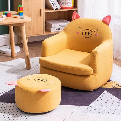 China Washable Cute Cartoon Boy And Girl Treasure Seat Cloth Sofa Chair Stool Child Sofa for sale