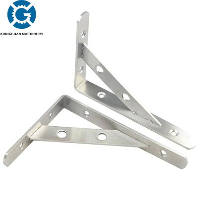 China Custom Made Stainless Steel Sheet Bracket China / 304 Stainless Steel Flat Bracket Triangle Brackets for sale