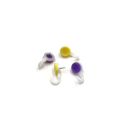 China Hot selling colorful OEM package of drawing pins thumbtacks LANTIAN hook tacks factory wholesale home office school for sale