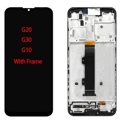 China For Motorola Moto G20 Original For Motorola Moto G60 G50 G30 G20 G10 LCD Display Touch Screen With Frame Assembly Replacement for sale