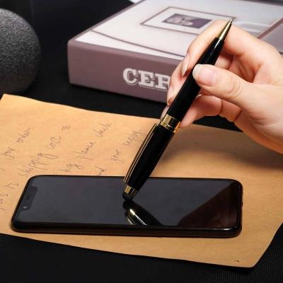 China Promotional Business Mobile Phone Metal Stylus Touch Screen Stylus Pen Capacitive Metal Metal Pen Gift Ball Pen Twist for sale