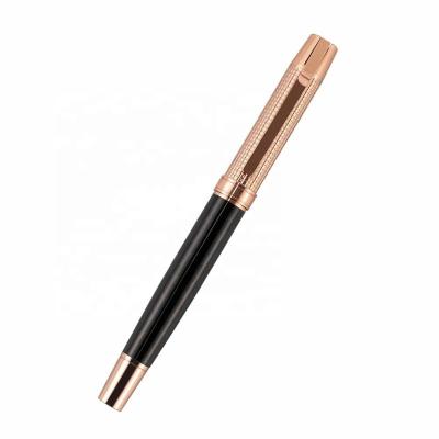 China Gifts for Women Luxury Ball Pen For Business Man Rose Gold Heavy Metal Roller for sale