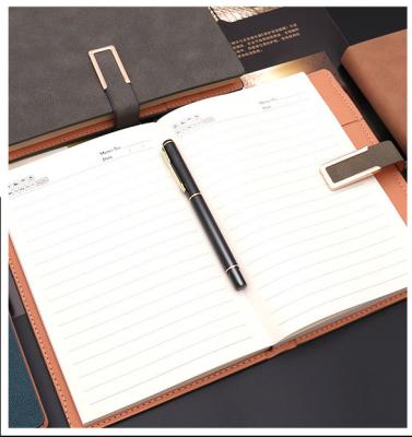 China High quality office promotional leather notebooks in sale custom logo notebook with custom size for sale