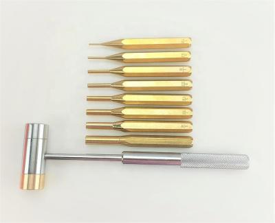 China Gunsmith Punch Set Other DIY Tools Brass Punch Set Including Hammer Bench Block Kit, Gunsmith Roll Pin Punch Set for sale