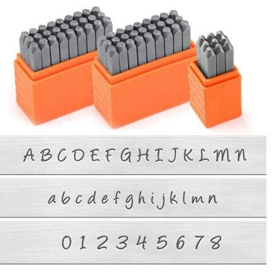 China Carbon Steel Number Punch Alphabet Set and Letter Punch Set Stamp Tool for sale