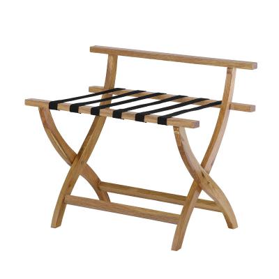 China 2022 Contemporary Modern Hotel Room Folding Luggage Rack Wooden Luggage Rack for sale