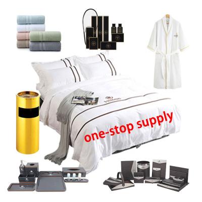 China Free luxury design Guangzhou factory supply other hotel supplies amenities items and bantal hoetl kit for hilton for sale