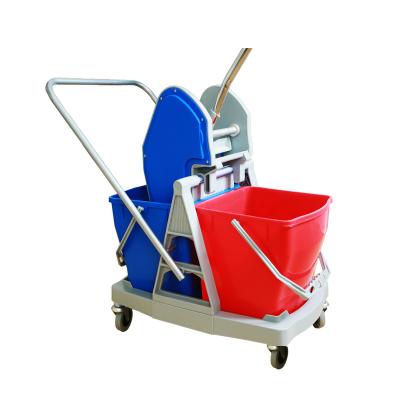 China Viable new home mop bucket mop cleaning wringer and commercial 36 liter plastic broom side wringer for sale