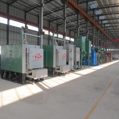 China Foundry Industry Turning Full-fiber Bogie-hearth Resistance Furnace For Heat Treatment Oil Quenching for sale