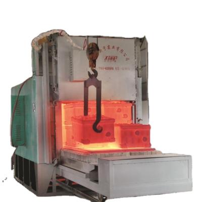 China Tempering Cart / Car Bottom Type Electric Resistance Heat Treatment Quenching Tempering Furnace for sale