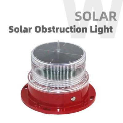 China Automatic Light Control LED Crane Aviation Light IP68 Solar Integrated Design for sale