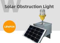 China Polycarbonate Low Intensity Solar Aviation Light For Tower Crane for sale