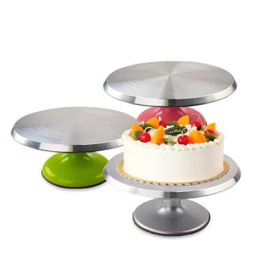 China 12 Inch Baking Tools Sustainable Wholesale Custom Cake Turntable Cake Decorating Supplies Baking Pastry Accessories Turn Table For Cake for sale